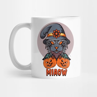 pumpkin with cat miaow Mug